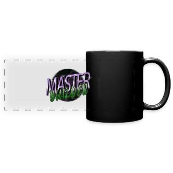 Blague d’arbre de Noël artificiel d’ingénierie familiale - Mug panoramique uni - noir - Devant