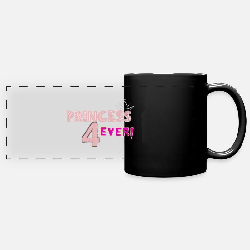 Princess 4 Ever - Mug panoramique uni - noir