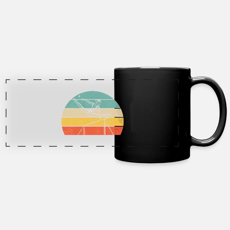 Horizontal Gymnastics – For Real Gymnasts - Full Colour Panoramic Mug - black
