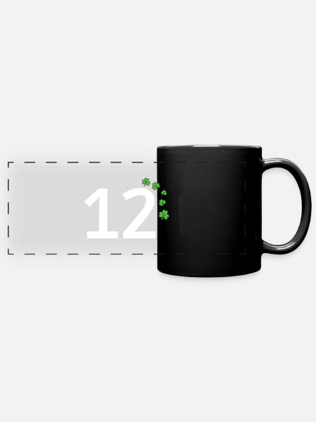 12 - Panorama-Tasse farbig - Schwarz