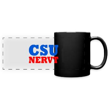 Csu - Panorama-Tasse farbig - Schwarz - Vorne