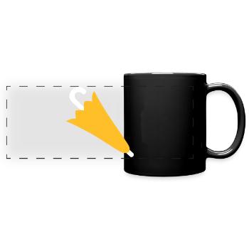 umbrella - Full Colour Panoramic Mug - black - Front