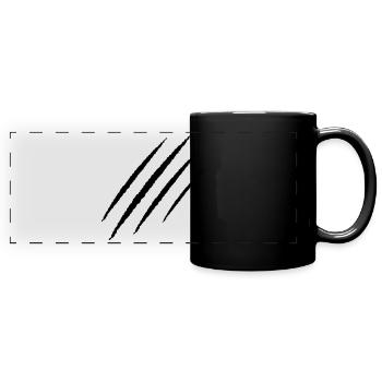 scratch claw wound symbol claws - Full Colour Panoramic Mug - black - Front