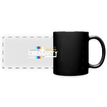 Créativité et innovation internationales 2 - Mug panoramique uni - noir - Devant