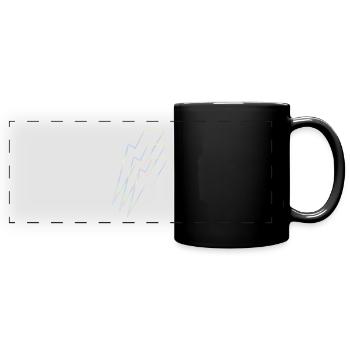 Flash holographic - Full Colour Panoramic Mug - black - Front