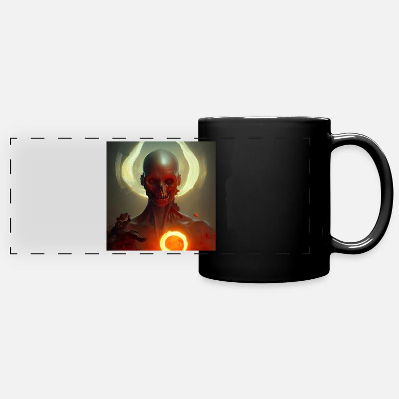 Dark skeleton - Full Colour Panoramic Mug - black