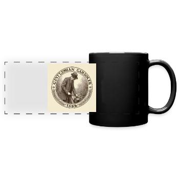 Gentleman Gardener - Panorama-Tasse farbig - Schwarz - Vorne