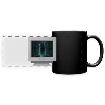 CRT design - Ghost girl 3 - Full Colour Panoramic Mug - black - Front