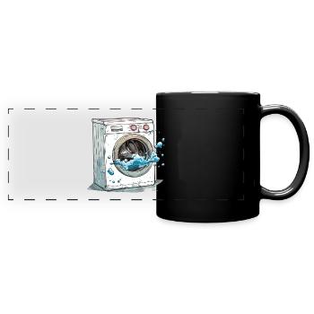 Washing machine - Full Colour Panoramic Mug - black - Front