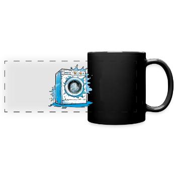Washing machine - Full Colour Panoramic Mug - black - Front