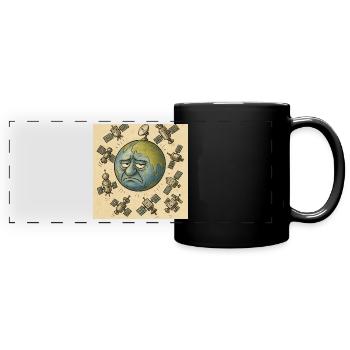 Sad land - Full Colour Panoramic Mug - black - Front