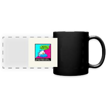 Energieträume-Modus - Panorama-Tasse farbig - Schwarz - Vorne