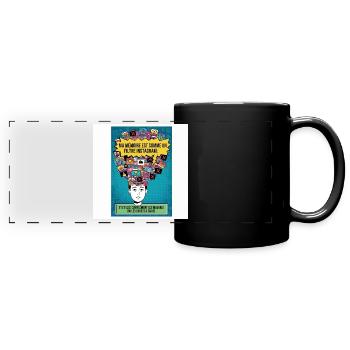Gedächtnis Instagram Filter Humor - Panorama-Tasse farbig - Schwarz - Vorne