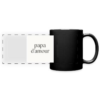 Daddy of love - Full Colour Panoramic Mug - black - Front