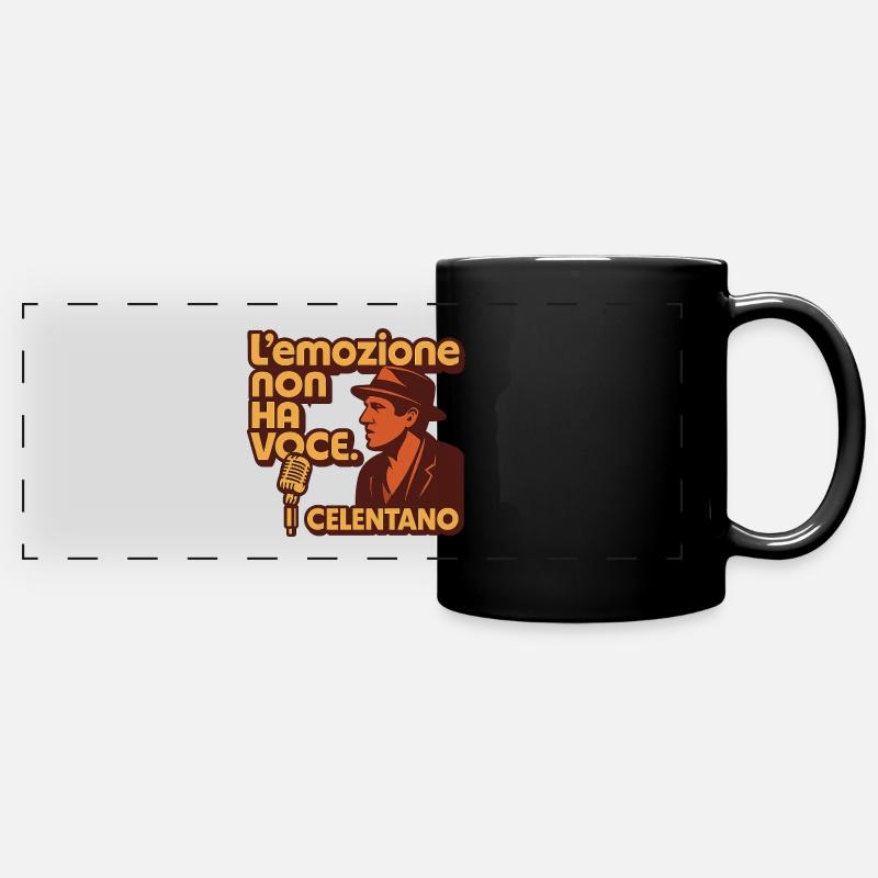 L'emozione non ha voce - Panorama-Tasse farbig - Schwarz