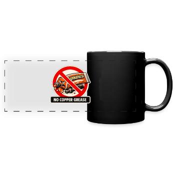 No copper paste - Full Colour Panoramic Mug - black - Front