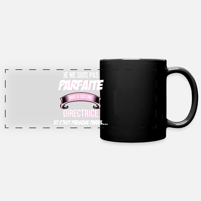 Directrice cadeau humour - Mug panoramique uni - noir
