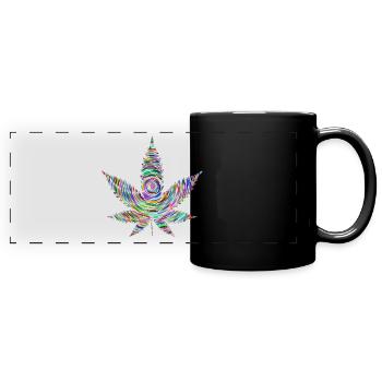 weed - Full Colour Panoramic Mug - black - Front