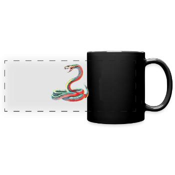Snake - Full Colour Panoramic Mug - black - Front