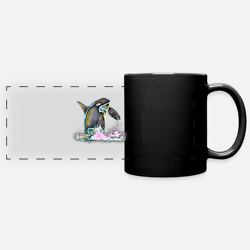Orca - Mug panoramique uni - noir