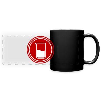 Test tube chemistry - Full Colour Panoramic Mug - black - Front