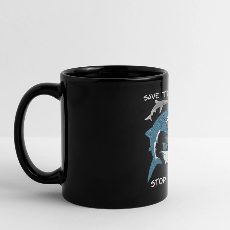 Types de requins Espèces de requins Mug panoramique uni