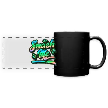 Smash Me | Jugendwort 2022 - Full Colour Panoramic Mug - black - Front