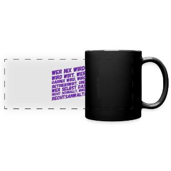 Êtes-vous un économiste d’entreprise ? - Mug panoramique uni - noir - Devant