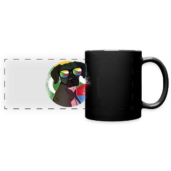 Comoros - Full Colour Panoramic Mug - black - Front