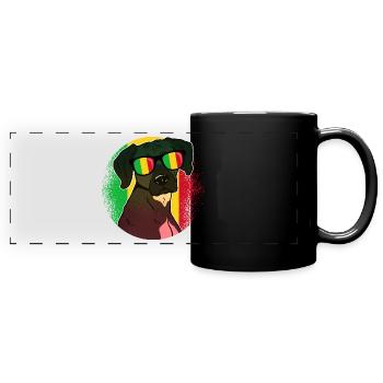 Mali - Mug panoramique uni - noir - Devant