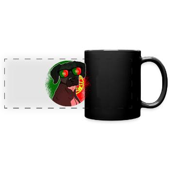Portugal - Mug panoramique uni - noir - Devant