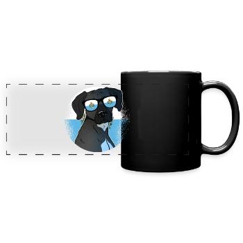 San Marino - Panorama-Tasse farbig - Schwarz - Vorne