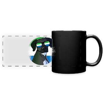 Sierra Leone - Panorama-Tasse farbig - Schwarz - Vorne