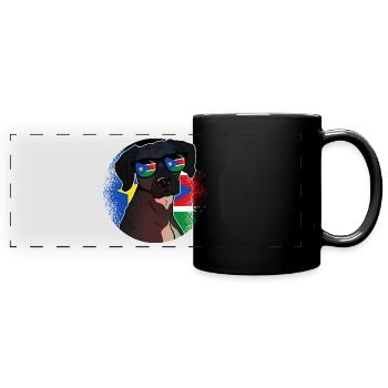 South Sudan - Full Colour Panoramic Mug - black - Front