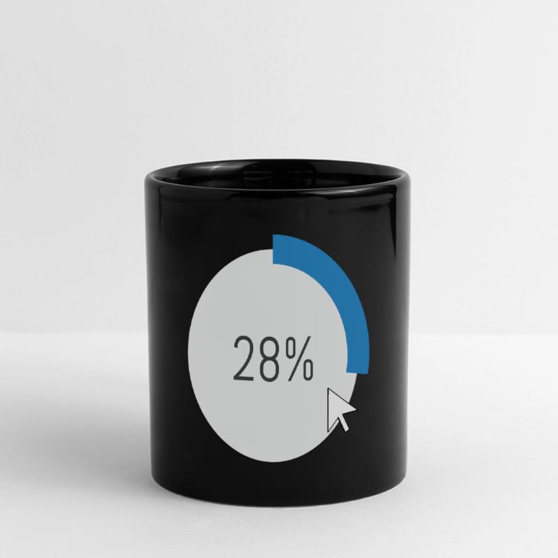 Blue Progress Ring IT Software PC Computer Full Colour Panoramic Mug