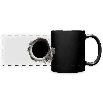 coup de feu - Mug panoramique uni - noir - Devant