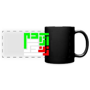 Women life freedom - Full Colour Panoramic Mug - black - Front