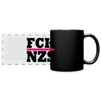 FCK NZS - Full Colour Panoramic Mug - black - Front