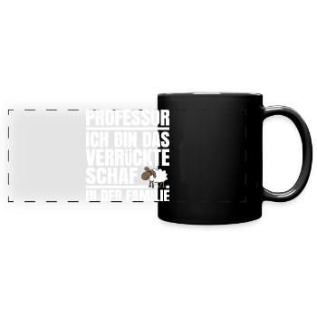 Professor Professoren prof Dienstjubiläum - Panorama-Tasse farbig - Schwarz - Vorne