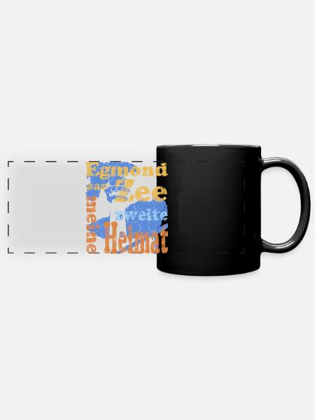 Egmond aan Zee - Panorama-Tasse farbig - Schwarz