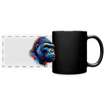 Gorilla - Full Colour Panoramic Mug - black - Front