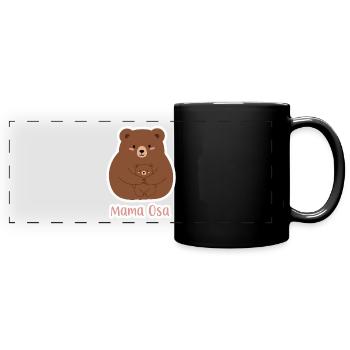 Mama Bear - Full Colour Panoramic Mug - black - Front