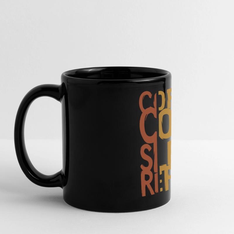 Coffee Code Sleep Repeat – Developer Design Full Colour Panoramic Mug