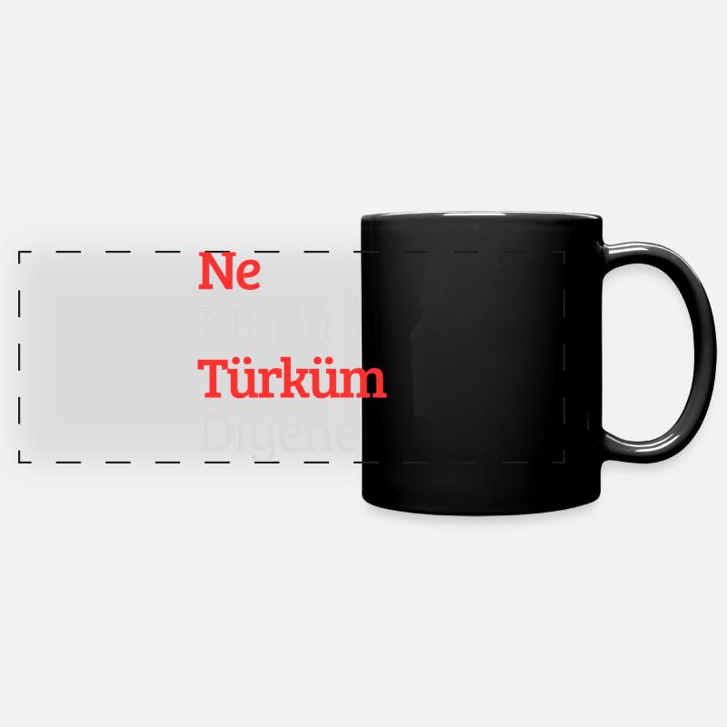 Türk - Full Colour Panoramic Mug - black