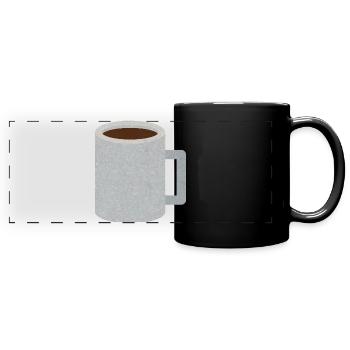 Stone Speckle Coffee Mug - Full Colour Panoramic Mug - black - Front