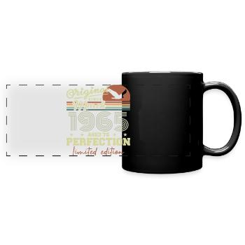 Anniversaire Mars 1965 - Mug panoramique uni - noir - Devant