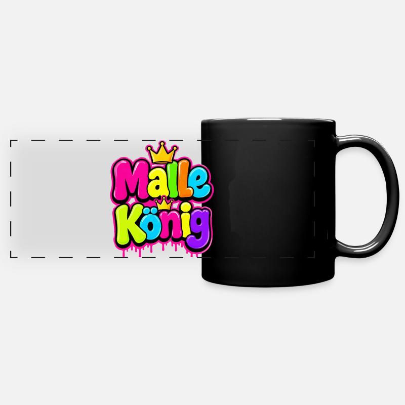 Royal Colour Graffiti Collection - Full Colour Panoramic Mug - black