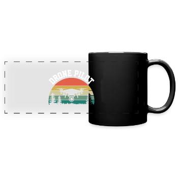 Drone Pilot - Full Colour Panoramic Mug - black - Front