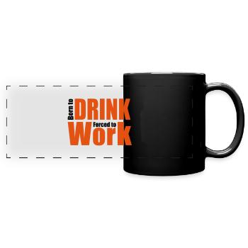 alcohol - Full Colour Panoramic Mug - black - Front