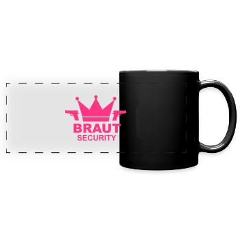 Bride Security JGA - Full Colour Panoramic Mug - black - Front